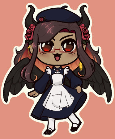 Maid YCH commission for renravens